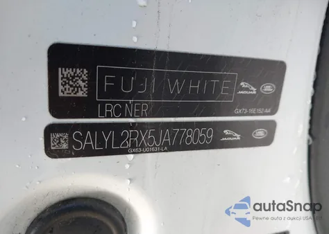 2018 Land Rover Range Rover Velar P250 Se R-Dynamic from USA, damaged, VIN SALYL2RX5JA778059